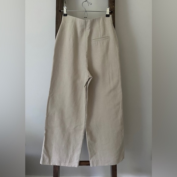 Zara wide leg zip up pants size xs - Picture 2 of 14